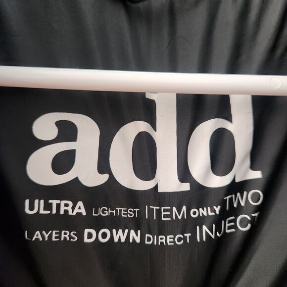 ADD Lightweight Down Hooded Vest 10 Black Cozycore Fall Casual Athlesure - Picture 2 of 10